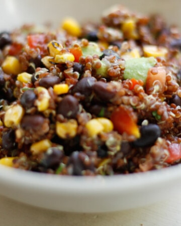 Quinoa Salad with Corn, Avocado and Black Beans
