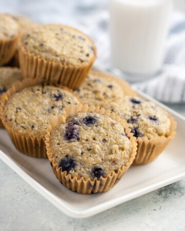 blueberry quinoa muffins