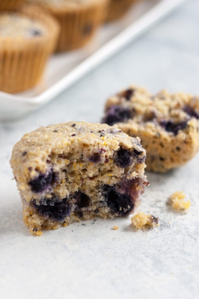 blueberry quinoa muffins