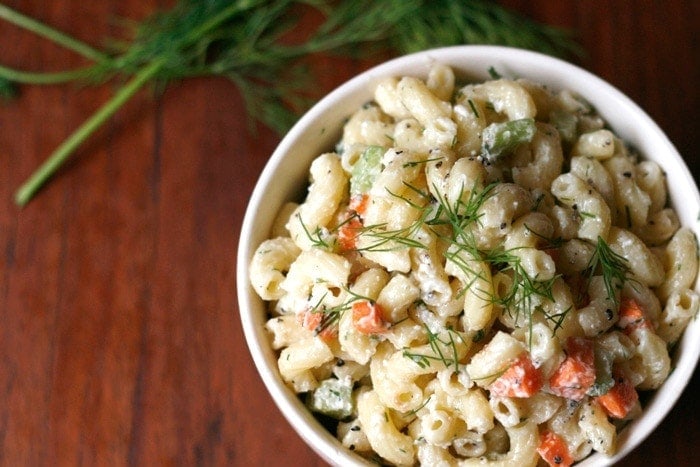 vegan macaroni salad