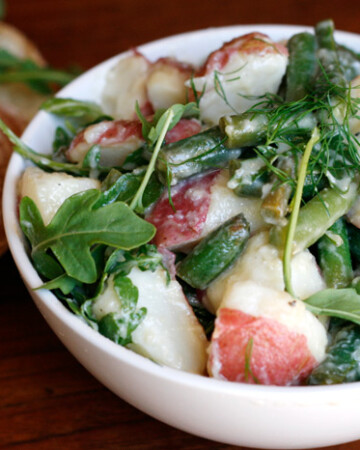 Green Bean and Potato Salad with Miso Dressing