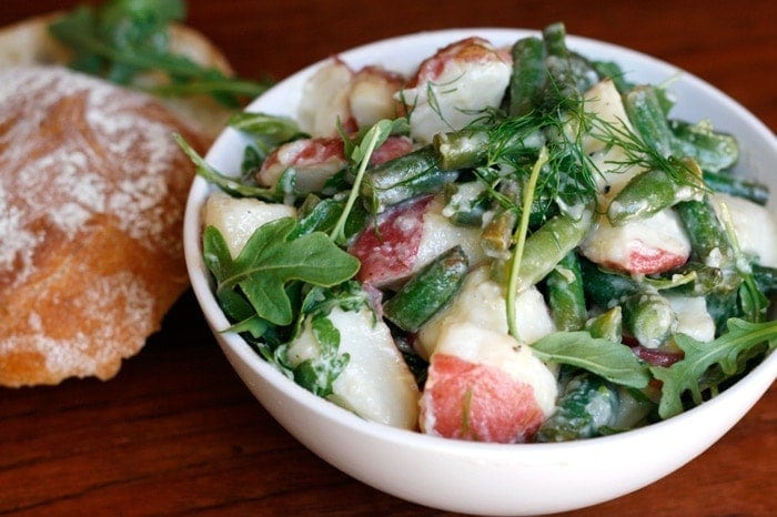 Green Bean and Potato Salad with Miso Dressing