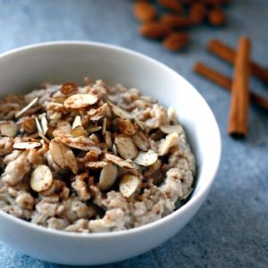 nutty horchata oatmeal