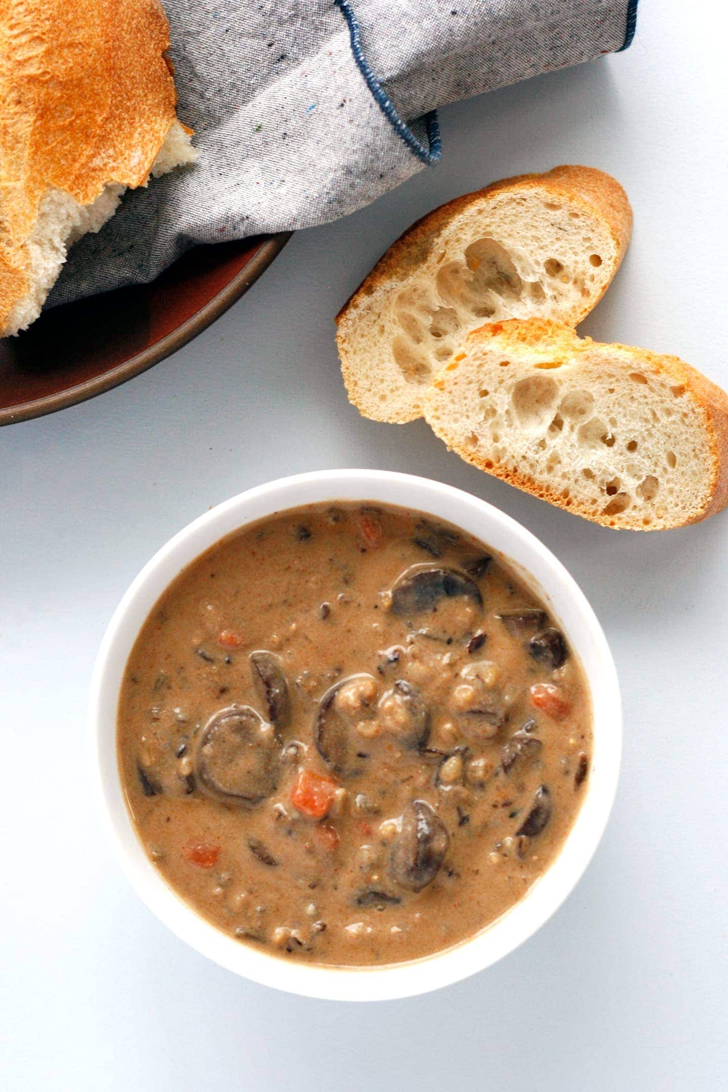 The Ultimate Mushroom and Wild Rice Soup Recipe Well Vegan