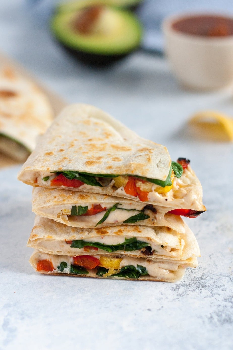Plantain & Roasted Red Pepper Quesadillas Recipe Well Vegan