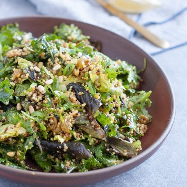 Kale Salad with Golden Turmeric Dressing Recipe Well Vegan