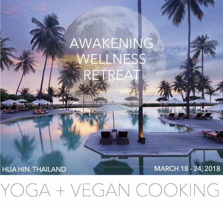 yoga and vegan cooking retreat
