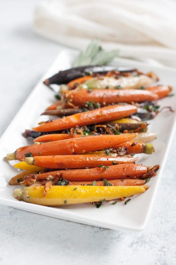 Carrots with Shallots, Sage and Thyme