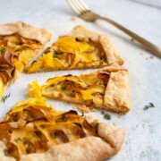 Roasted Delicata Squash, Leek and Sage Galette