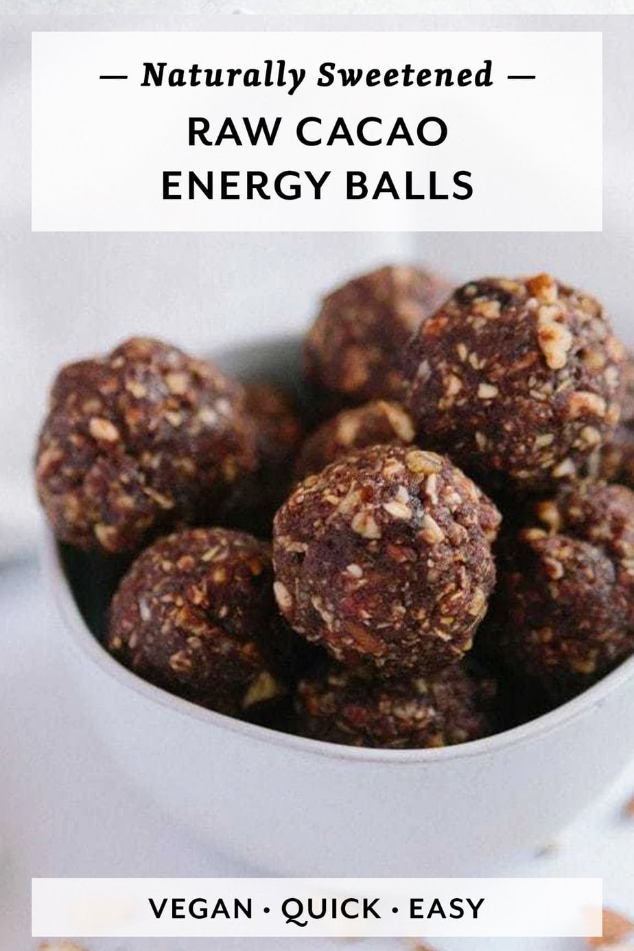 Raw Cacao Energy Balls Recipe Well Vegan