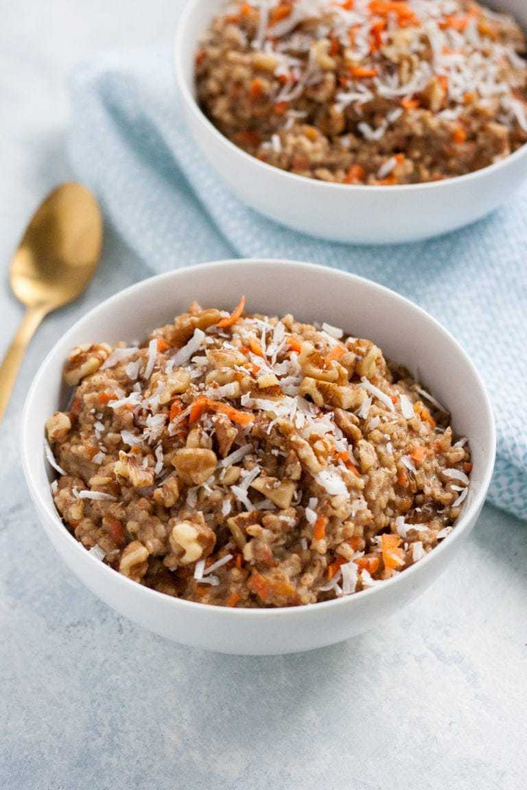 Carrot Cake Oatmeal (Instant Pot and Gluten-free)