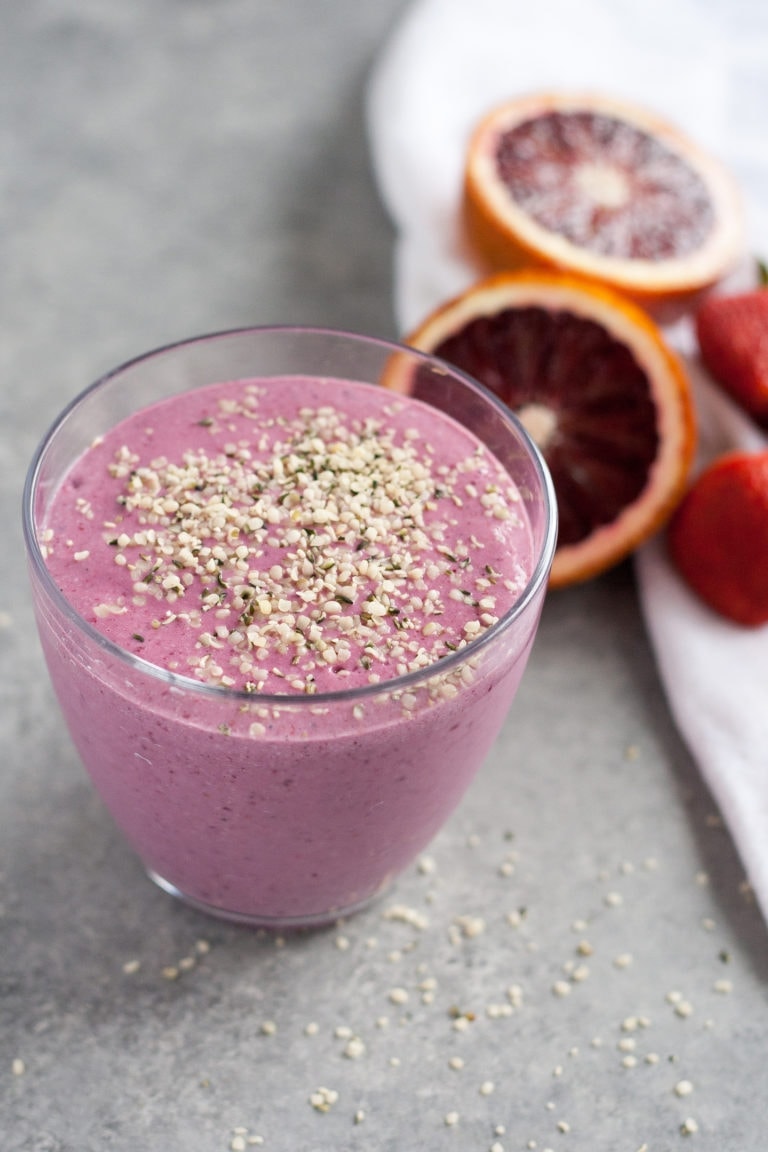 Blood orange and cardamom smoothie