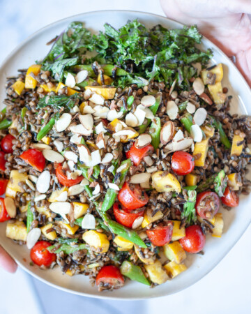 Lentil and Wild Rice Salad with Summer Vegetables