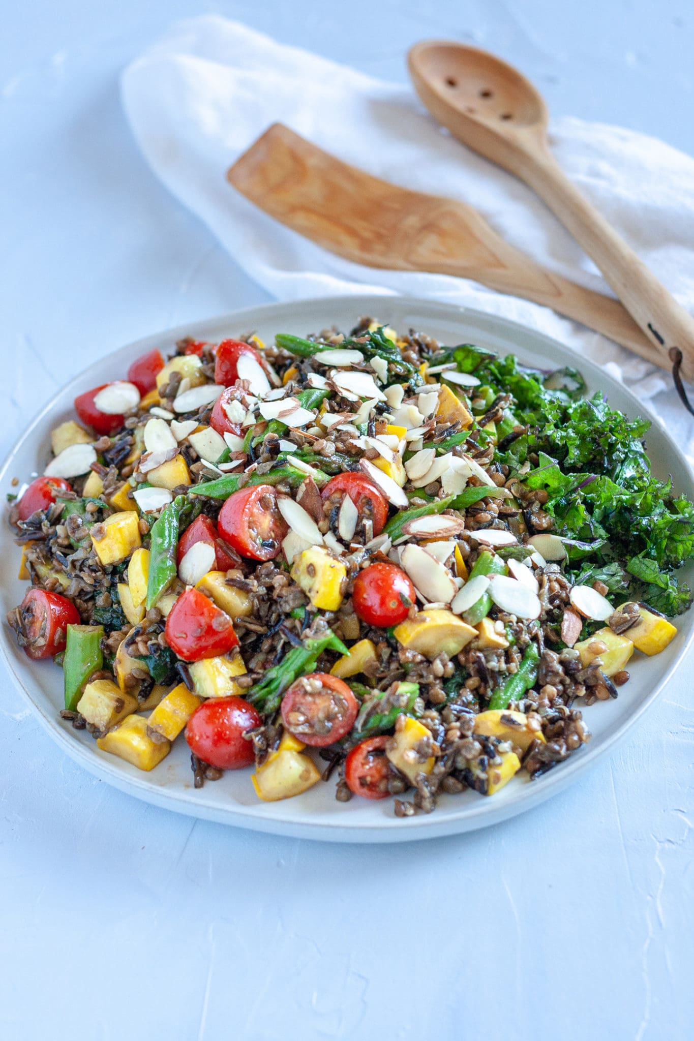 Lentil and Wild Rice Salad with Summer Vegetables Recipe Well Vegan