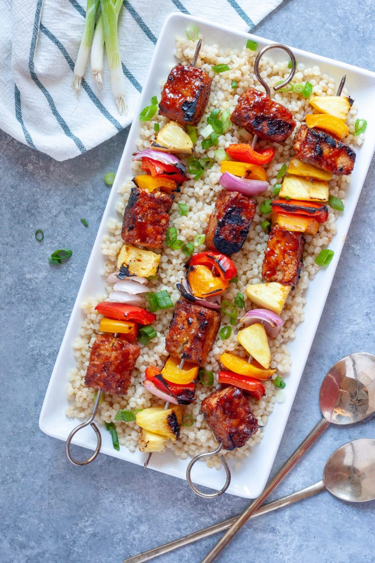 bbq tempeh kabobs