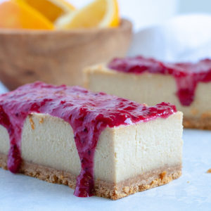 vegan cheesecake bars