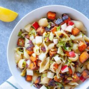 Warm Pasta Salad with Winter Greens