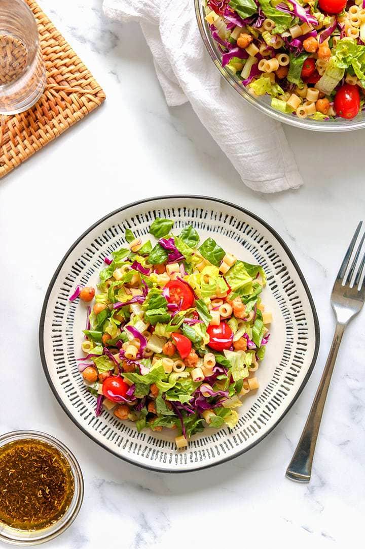vegan italian chopped salad