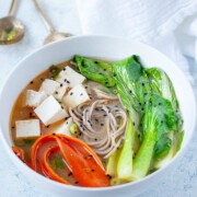 Spicy Miso Soba Noodle Soup