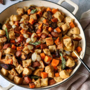 Sweet Potato, Fig, and Rosemary Stuffing.