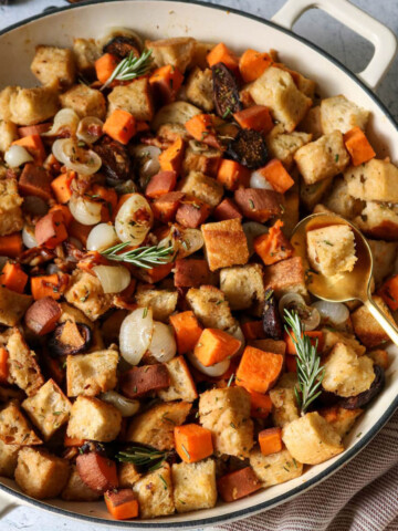 Sweet Potato, Fig, and Rosemary Stuffing.