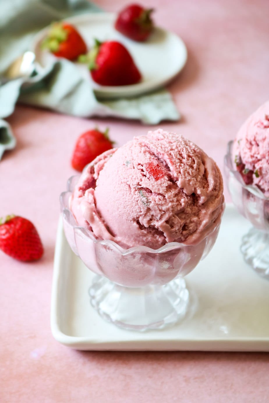 strawberry basil ice cream