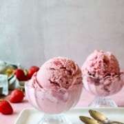 strawberry basil ice cream