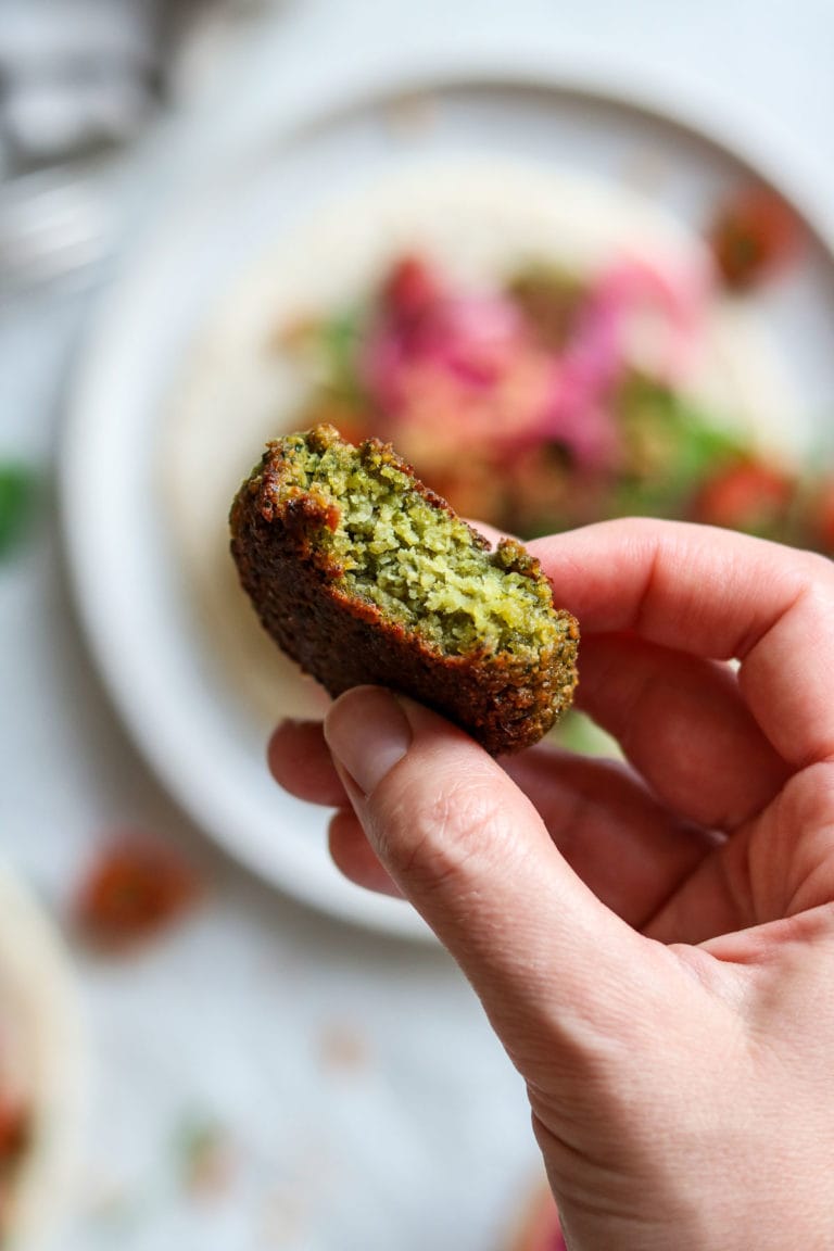 Crispy Baked Falafel Recipe - Well Vegan