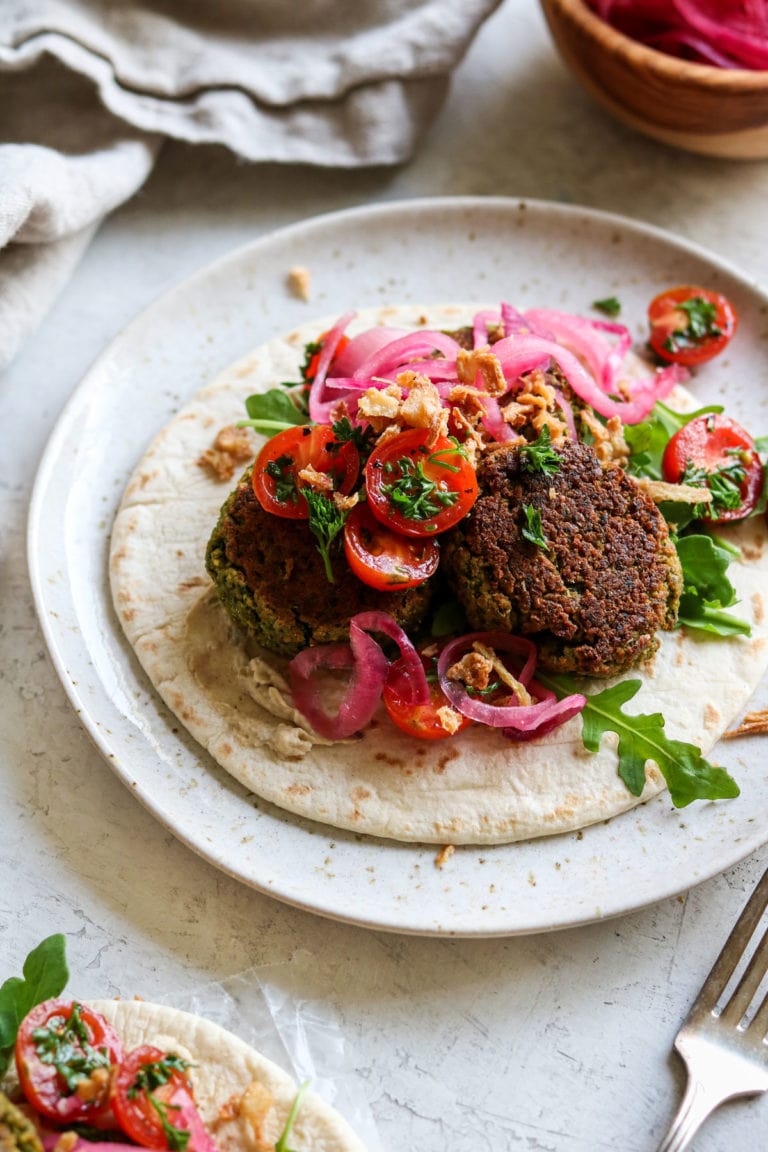 crispy baked falafel