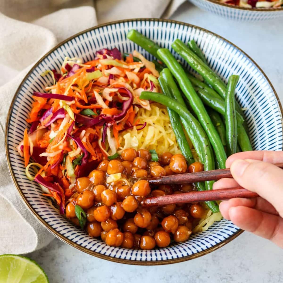 spicy chickpea bowl