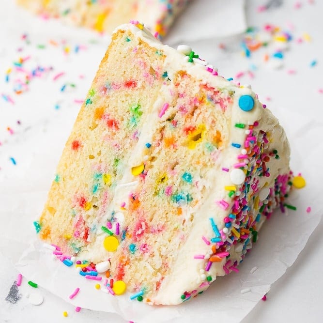 vegan funfetti vanilla birthday cake recipe