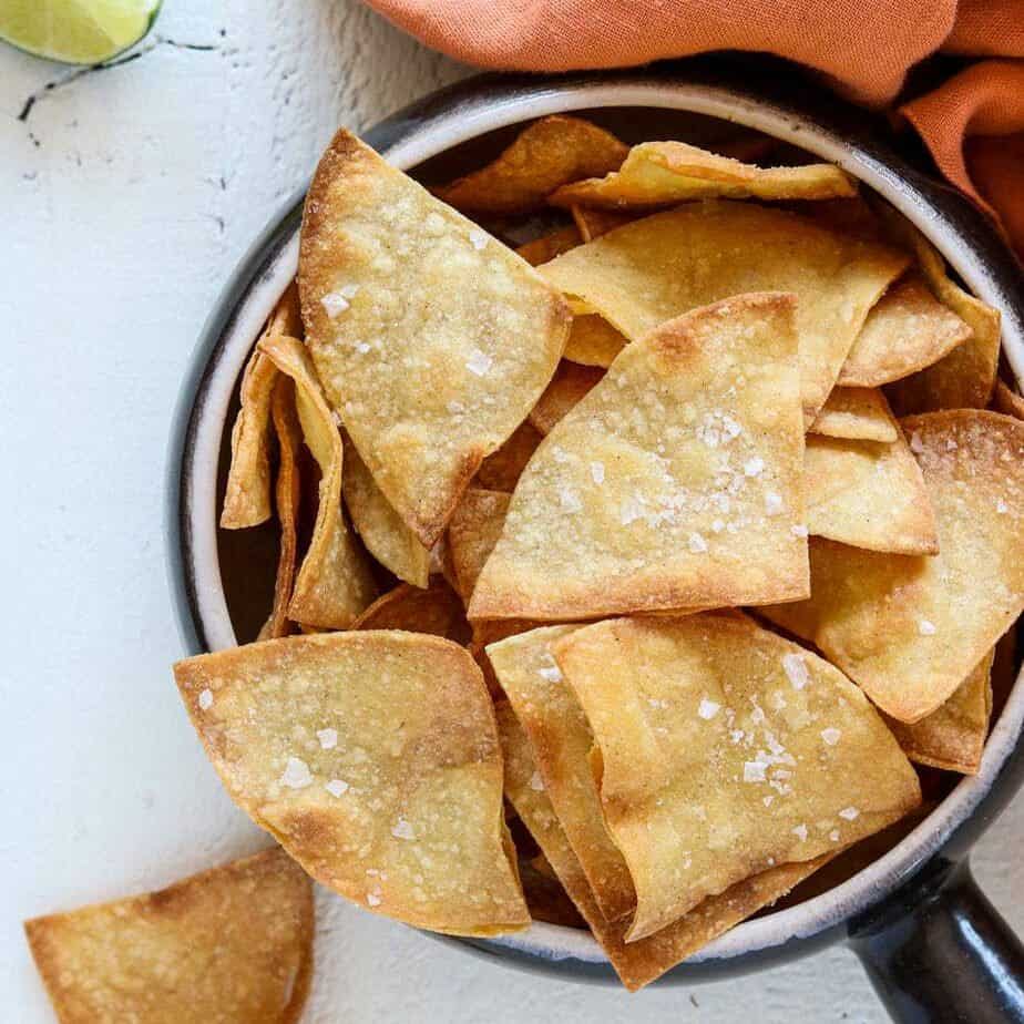 homemade baked tortilla chips